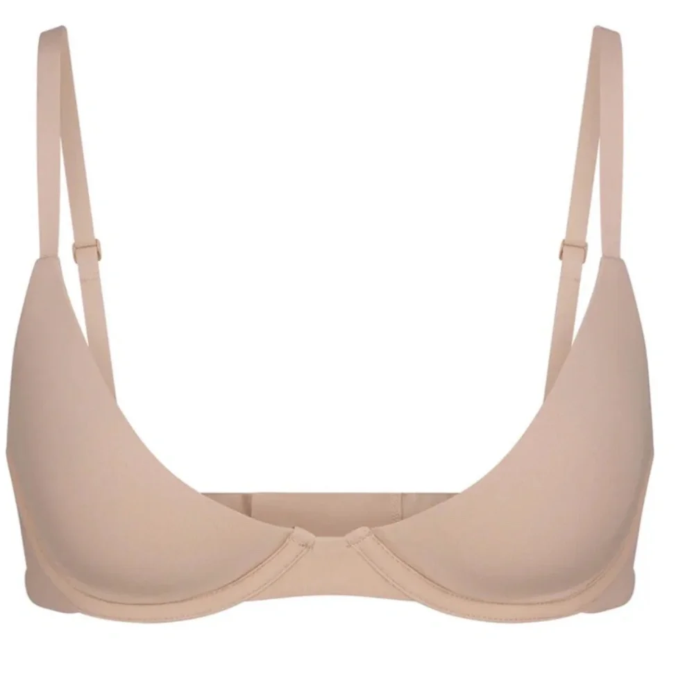 NWT SKIMS Fits Everybody Scoop Plunge Bra BR-UWR-1997 MICA  size 32A - Picture 2 of 7